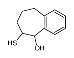 6-mercapto-6,7,8,9-tetrahydro-5H-benzo[7]annulen-5-ol结构式