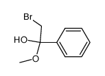 α-bromoacetophenone methyl hemiacetal Structure