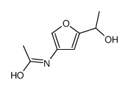 N-[5-(1-羟基乙基)-3-呋喃基]乙酰胺结构式