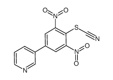 3-(3,5-dinitro-4-thiocyanatophenyl)pyridine结构式