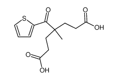 4-methyl-4-(thiophene-2-carbonyl)-heptanedioic acid Structure