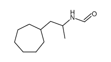 N-(2-cycloheptyl-1-methyl-ethyl)-formamide Structure