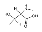 (2R,3R)-3-hydroxy-2-(methylamino)butanoic acid结构式