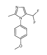 5-(difluoromethyl)-1-(4-methoxyphenyl)-2-methyl-1H-imidazole结构式