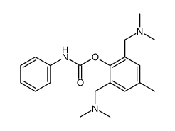 Phenyl-carbamic acid 2,6-bis-dimethylaminomethyl-4-methyl-phenyl ester结构式