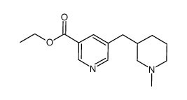 5-(1-methyl-piperidin-3-ylmethyl)-nicotinic acid ethyl ester结构式