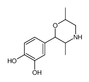 4-(3,6-dimethylmorpholin-2-yl)benzene-1,2-diol Structure