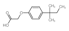 2-[4-(2-methylbutan-2-yl)phenoxy]acetic acid Structure