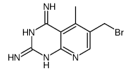 6-(bromomethyl)-5-methylpyrido[2,3-d]pyrimidine-2,4-diamine结构式
