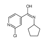 2-Chloro-N-cyclopentylpyridine-4-carboxamide结构式