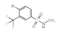 4-Bromo-N-methyl-3-(trifluoromethyl)benzenesulfonamide Structure
