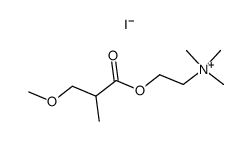 2-(3-Methoxy-2-methylpropionyloxyethyl)trimethylammonium iodide Structure