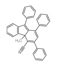 4aH-Fluorene-4-carbonitrile,4a-methyl-1,3,9-triphenyl-结构式