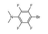 4-bromo-N,N-dimethyl-2,3,5,6-tetrafluoroaniline结构式