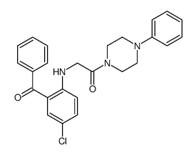 2-(2-benzoyl-4-chloroanilino)-1-(4-phenylpiperazin-1-yl)ethanone Structure