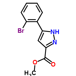 Methyl 5-(2-bromophenyl)-1H-pyrazole-3-carboxylate Structure