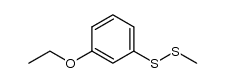 m-ethoxyphenyl methyl disulfide结构式