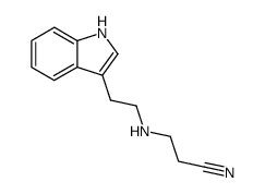 N-(2-indol-3-yl-ethyl)-β-alanine-nitrile Structure