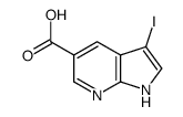 3-碘-7-氮杂吲哚-5-甲酸结构式