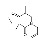 1-Allyl-3,3-diethyl-5-methyl-2,4-piperidinedione结构式