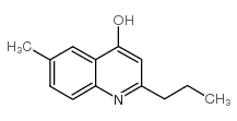 6-甲基-2-丙基-4-喹啉醇结构式