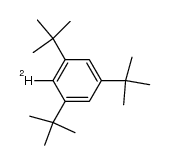 1-deutero-2,4,6-tri-tert-butylbenzene结构式