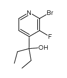 bromo-2 fluoro-3 (ethyl-1 propanol-1)-4 pyridine结构式
