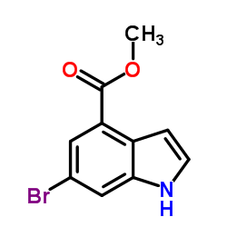 6-溴-4-吲哚甲酸甲酯结构式