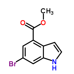 Methyl 6-bromo-4-indolecarboxylate Structure