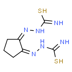 1,2-Cyclopentanedione bis(thiosemicarbazone)结构式