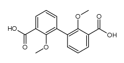 2,2'-dimethoxybiphenyl-3,3'-dicarboxylic acid Structure