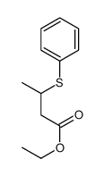 ethyl 3-phenylsulfanylbutanoate结构式