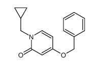 4-(BENZYLOXY)-1-(CYCLOPROPYLMETHYL)PYRIDIN-2(1H)-ONE结构式