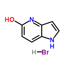 1H-Pyrrolo[3,2-b]pyridin-5-ol hydrobromide (1:1) structure