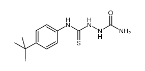 2-(4-tert-butylphenylcarbamothioyl)hydrazinecarboxamide结构式