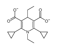 2,6-dicyclopropyl-1,4-diethyl-4H-pyridine-3,5-dicarboxylate结构式