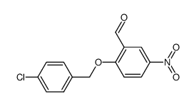 2-((4-chlorobenzyl)oxy)-5-nitrobenzaldehyde Structure