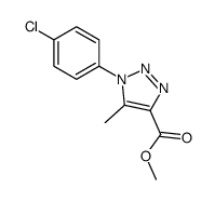 Methyl 1-(4-Chlorophenyl)-5-methyl-1,2,3-triazole-4-carboxylate structure