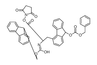 N,O-bis(fluorenylmethyloxycarbonyl)tyrosine hydroxysuccinimide ester结构式