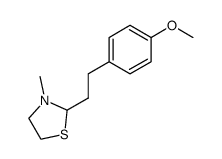 2-(4-methoxyphenethyl)-3-methylthiazolidine Structure