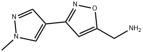 {[3-(1-methyl-1H-pyrazol-4-yl)isoxazol-5-yl]methyl}amine Structure