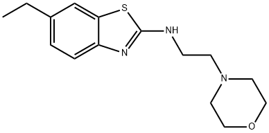 6-Ethyl-N-(2-morpholin-4-ylethyl)-1,3-benzothiazol-2-amine Structure