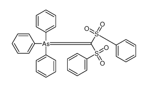 bis(benzenesulfonyl)methylidene-triphenyl-λ5-arsane结构式