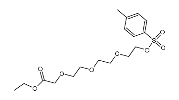 ethyl 2-(2-(2-(2-(tosyloxy)ethoxy)ethoxy)ethoxy)acetate结构式