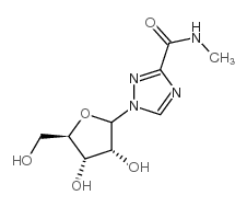 methyl 1-ribofuranosyl-1,2,4-triazole-3-carboxamidate结构式