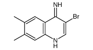 4-Amino-3-bromo-6,7-dimethylquinoline结构式