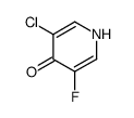 3-chloro-5-fluoro-1H-pyridin-4-one结构式