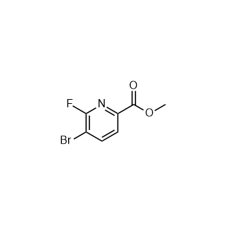 Methyl 5-bromo-6-fluoropicolinate Structure