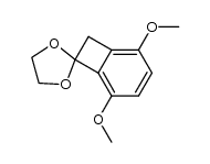 3,6-dimethoxybenzocyclobuten-1(2H)-one ethylene acetal结构式