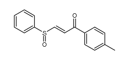 1-p-methylphenyl-3-phenylsulfinyl-2-propen-1-one结构式